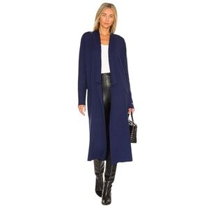 Soia & Kyo Annabella Long Cardigan Jacket Coatigan Navy Blue Size 2XL